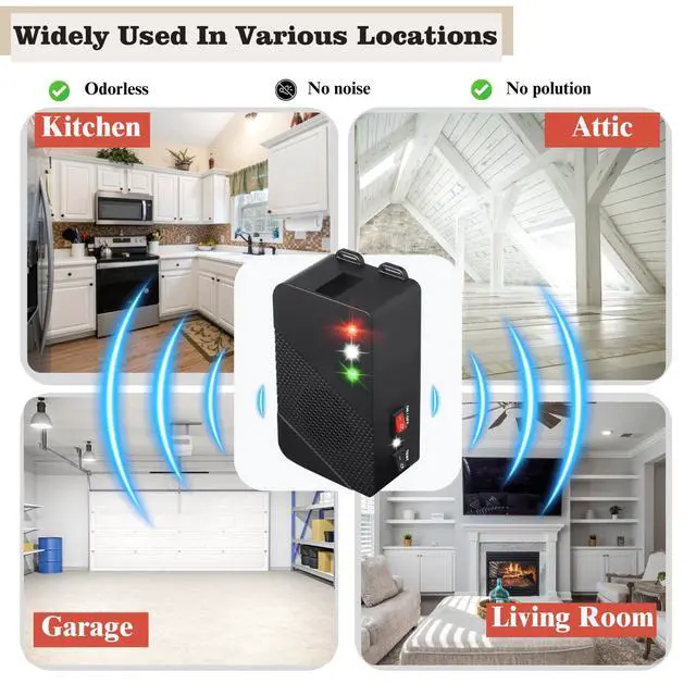 Alt view image 5 of 7 - Ultrasonic Under Hood Rodent Repellent with Strobe Light, 1Pack