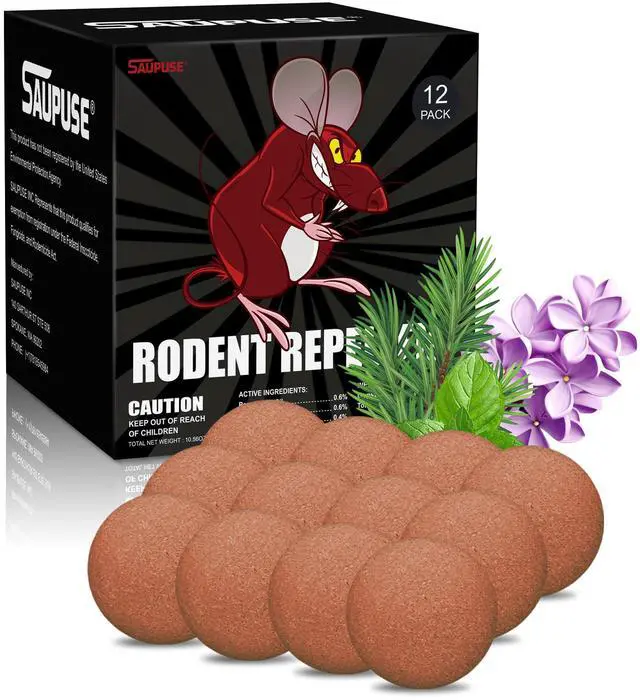 Main image of Rodent and Insect Repellent Ball. Suitable for use in Homes, Gardens, and Warehouses. Uses Natural Ingredients to Safely and Effectively Repel mice & Squirrels. Safe for Families and Pets 12 Pack