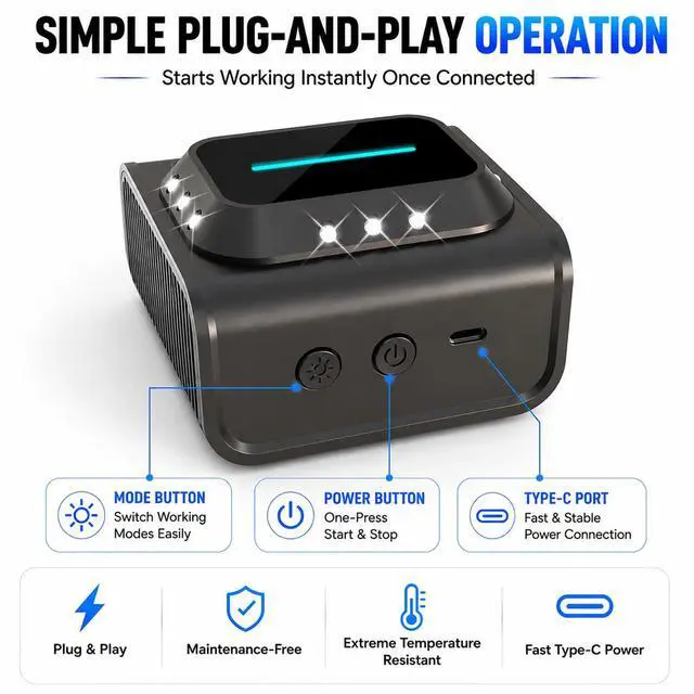 Alt view image 3 of 7 - Plug in for Mice, Rats & Squirrels Electronic Pest Repellent Indoor Mouse Deterrent for Home, Kitchen, Attic, Garage Humane Rat Control (Black)
