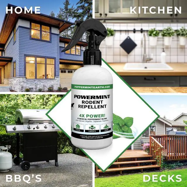 Alt view image 2 of 2 - Oz Peppermint Oil Rodent Repellent Spray