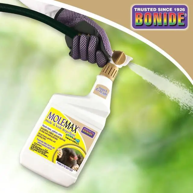 Alt view image 6 of 7 - Mole & Vole Repellent, 32 oz Ready-to-Spray Animal Repellent for Gardens, People and Pet Safe