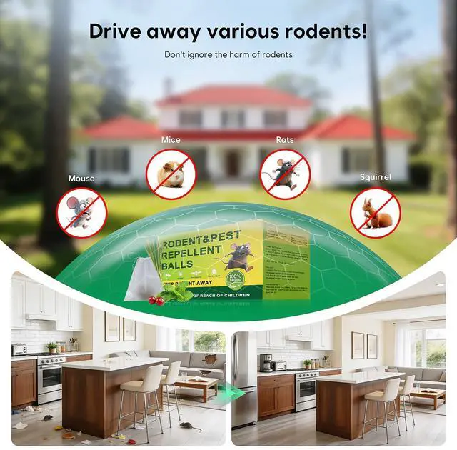 Alt view image 3 of 6 - 36 Pack Peppermint Rodent Repellent - Portable Mouse Repellent for Indoor & Outdoor Use, Long-Lasting Safe Mice Repellent, Natural Effective Mouse Repellent Pouches for Home/Garage/Garden (36)