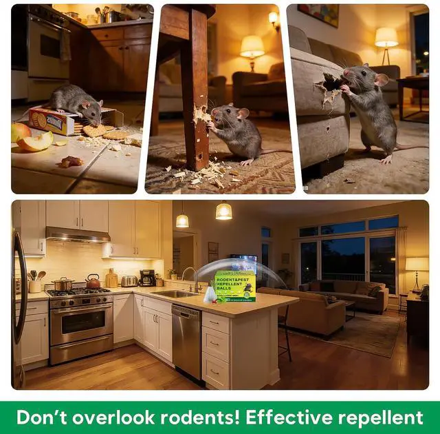 Alt view image 5 of 6 - 36 Pack Peppermint Rodent Repellent - Portable Mouse Repellent for Indoor & Outdoor Use, Long-Lasting Safe Mice Repellent, Natural Effective Mouse Repellent Pouches for Home/Garage/Garden (36)