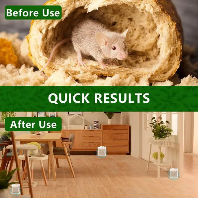 Alt view image 2 of 7 - Mouse Rodent Repellent, 10 Pack Peppermint Lemon Oil Mice Repellent for Squirrel Rats Spider Pests, Natural Deterrent for Kitchen, Warehouse, Car, Indoor, Outdoor, Safe for Pets & Family