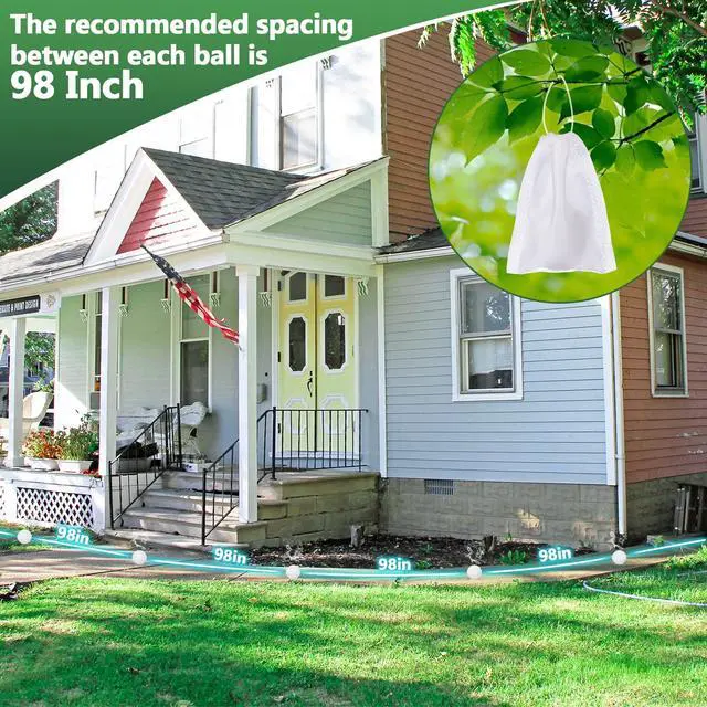 Alt view image 6 of 7 - Mouse Repellent 10 Pack, Rodent Repellent Balls Pet Safe, Long-Lasting Squirrel & Mice Repellent, Moth Ball for Rodent Outdoor Use, Suitable for Garage Storage Patio Attic Shed Garage