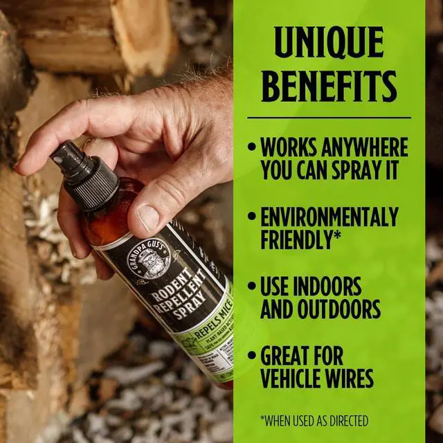Alt view image 5 of 7 - Extra-Strength Mouse Repellent Pouches + Rodent Repellent Spray, Peppermint/Cinnamon, Home/RV, Boat/Car Storage & Machinery, 4 x 1.75 oz Pouches + 1 x 8 oz Spray