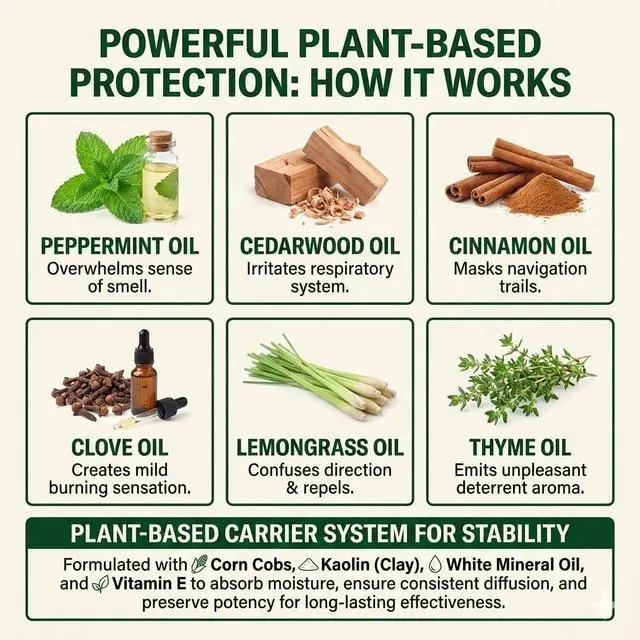 Alt view image 5 of 7 - Cinnamon & Peppermint Mouse Repellent Pouches | 25% Essential Oils | Hangable Rodent Deterrent for House, RV & Car, 10-Pack