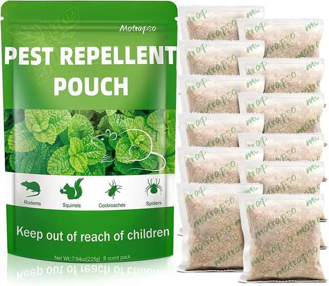 Main image of 12 Pack Mouse Repellent Natural Peppermint Oils Rat Repellent Pouches, Mice Repellent