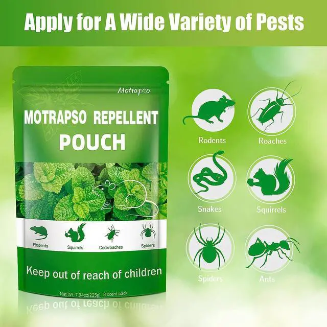 Alt view image 7 of 7 - 12 Pack Mouse Repellent Natural Peppermint Oils Rat Repellent Pouches, Mice Repellent