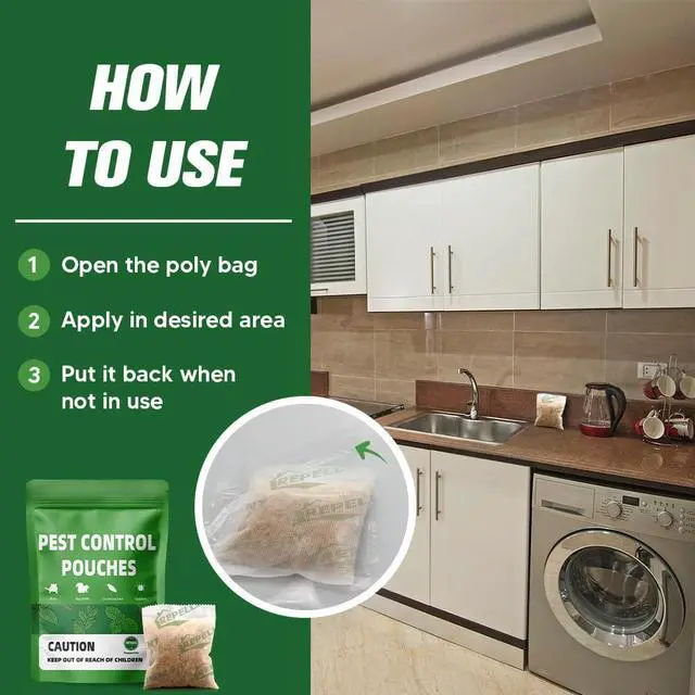 Alt view image 3 of 7 - Pest Control, Mice Repellent Indoor, Mouse Repellant Pouches, Rodent Repellent, Peppermint to Repel Ant, Roach & Spider, Rat Deterrent for House, Keep Mice Away, Effective for 60-90 Days-10P