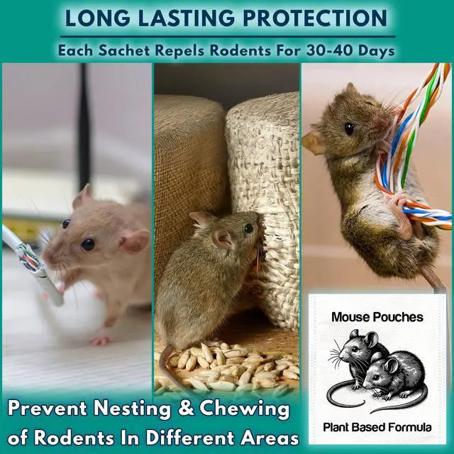 Alt view image 7 of 7 - Natural Mouse Repellent Pouches