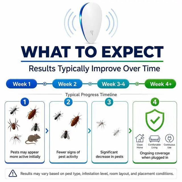 Alt view image 4 of 7 - Mice Repellent Indoor, Rodent Roach Spider Insect Pest Repeller, Plug-in Pest Control for Bugs, Insects, Roaches, Mice, Spiders, Rodents, Mosquitoes
