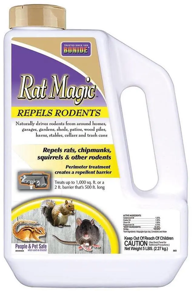 Main image of Rat Magic Rodent Repellent, 5 lb. Ready-to-Use Granules for Indoor & Outdoor Rodent Control, People & Pet Safe