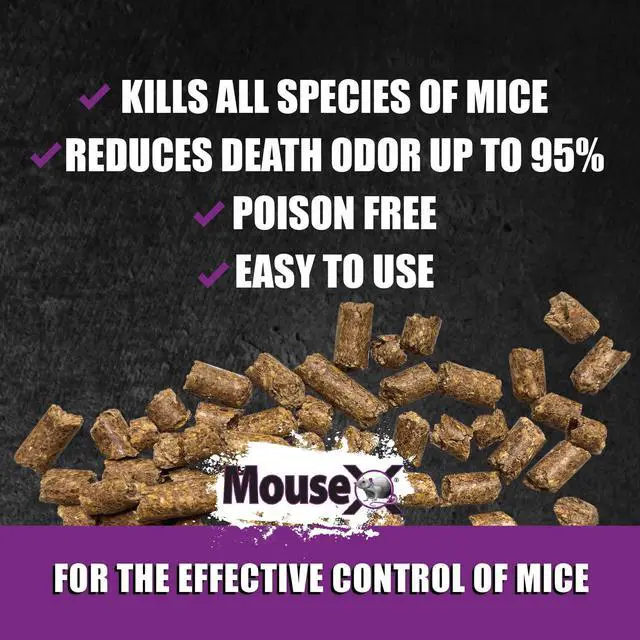 Alt view image 4 of 7 - Rodent Control Bait Pellets for Rats & Mice Poison Free, Pet Safe | Indoor & Outdoor Use Pellets |1 lb. Bag