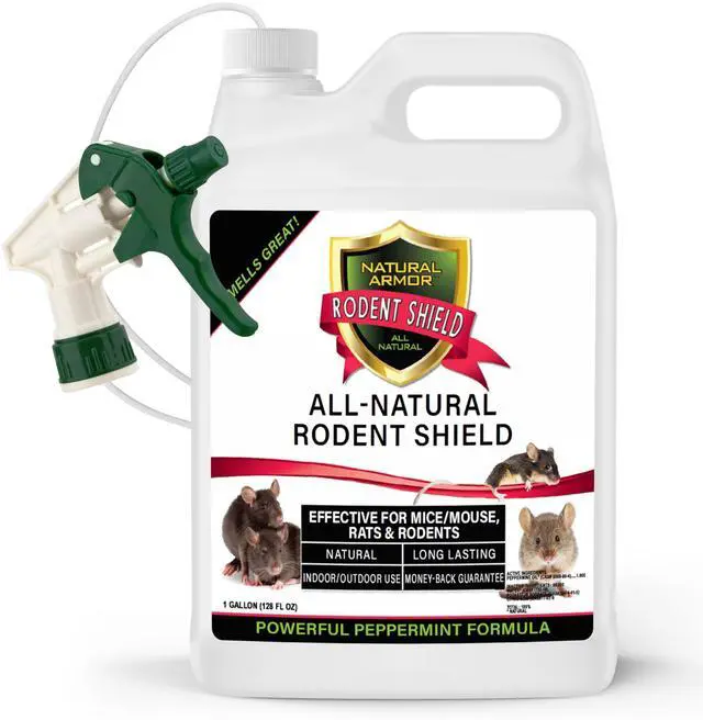 Main image of Peppermint Repellent for Mice/Mouse, Rats & Rodents Rodent Shield. 128 OZ Gallon