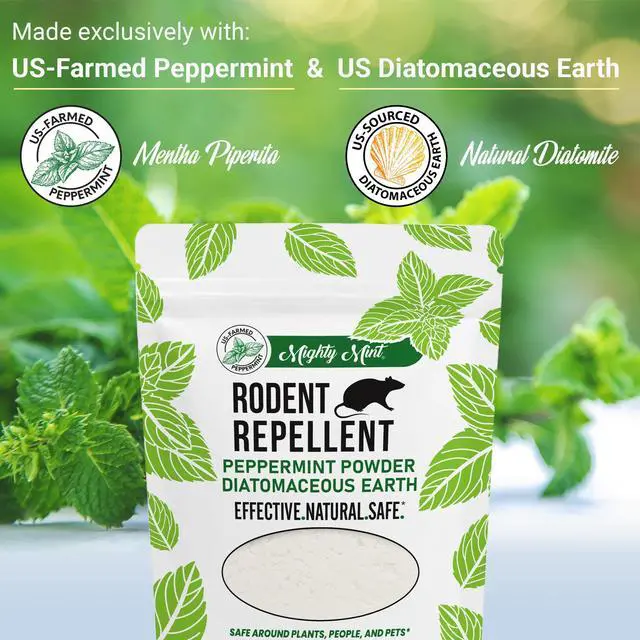 Alt view image 4 of 7 - Rodent Repellent Pest Control, Diatomaceous Earth Peppermint Pest Powder, 1 lb