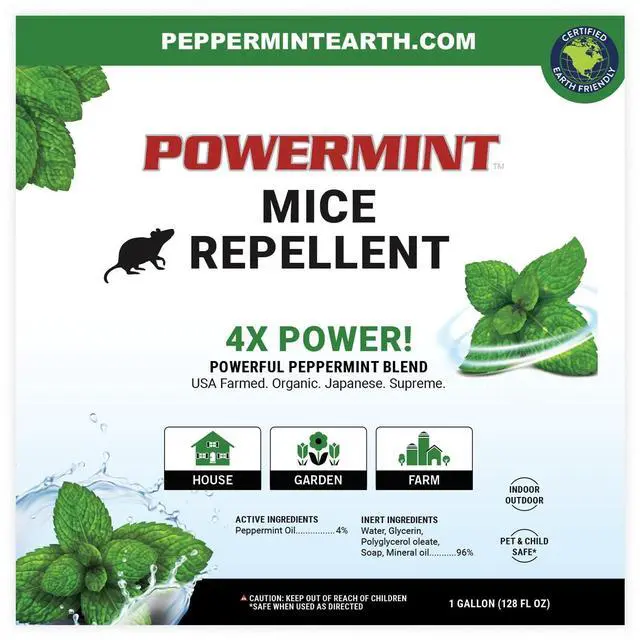 Alt view image 2 of 4 - Gallon Peppermint Oil Mice Repellent Spray