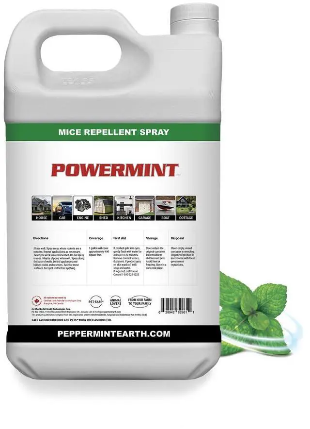 Alt view image 4 of 4 - Gallon Peppermint Oil Mice Repellent Spray