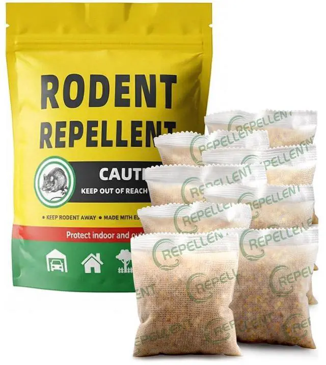 Main image of Rodent Repellent Indoor, Mice Repellent Indoor, Mouse Repellent Pouches, Rat Repellent for Outside,Mouse Deterrent,Keeps Mice Away, Safe for Humans and Pets, 90 Days Protection, 8 Packs