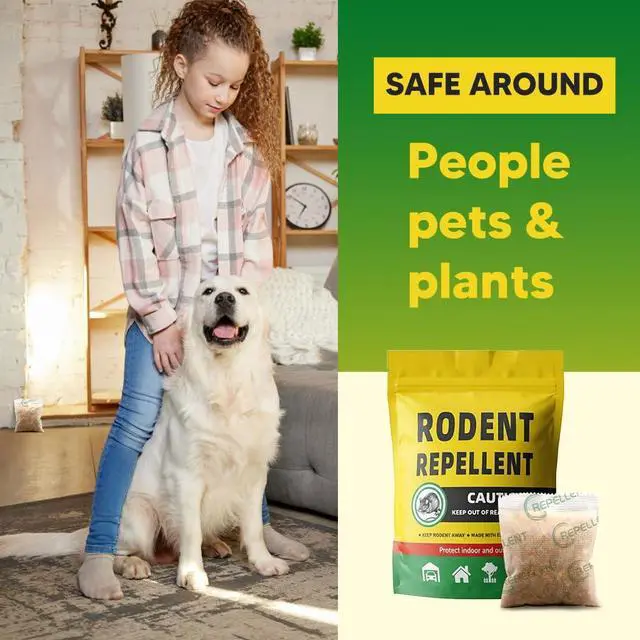 Alt view image 5 of 7 - Rodent Repellent Indoor, Mice Repellent Indoor, Mouse Repellent Pouches, Rat Repellent for Outside,Mouse Deterrent,Keeps Mice Away, Safe for Humans and Pets, 90 Days Protection, 8 Packs