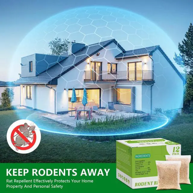 Alt view image 5 of 7 - Natural Mouse Repellent Pouches 12 Pack Peppermint Oil Rodent Repellent Indoor for Home, Garage, Car & RV Pest Control Pouches Long Lasting Mice Deterrent, Safe for Kids & Pets