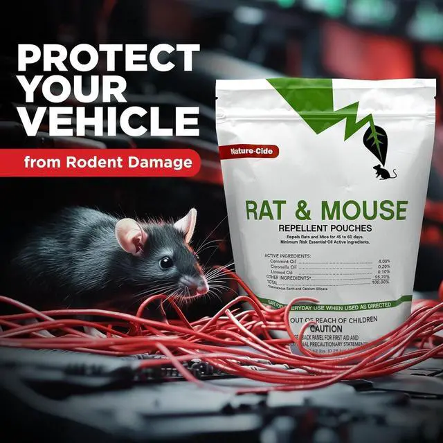 Alt view image 4 of 7 - Rat & Mouse Repellent Pouches, Peppermint Oil Rodent Repellent for Home, Garage, Car, RV & Shed, Mint Scent Mouse Deterrent, 12 Pouches