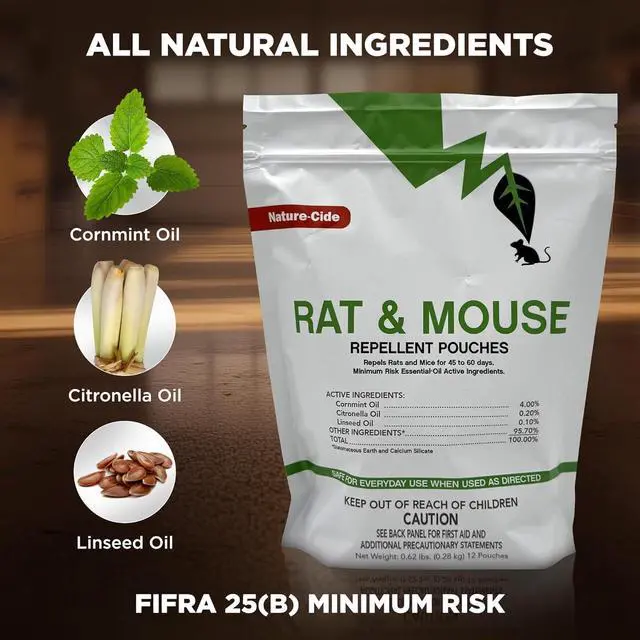 Alt view image 5 of 7 - Rat & Mouse Repellent Pouches, Peppermint Oil Rodent Repellent for Home, Garage, Car, RV & Shed, Mint Scent Mouse Deterrent, 12 Pouches