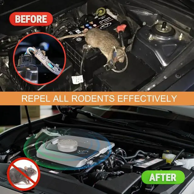 Alt view image 6 of 7 - Rodent Repellent for Car Engines,6 Pack Mouse Repellent Peppermint Oil