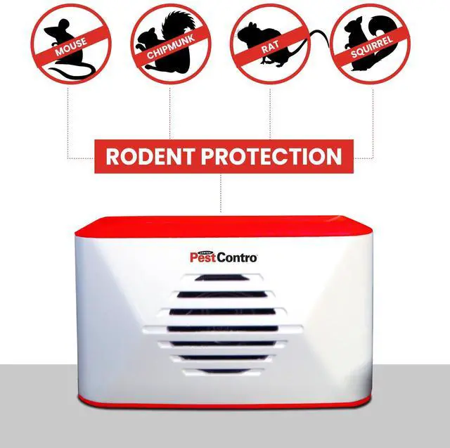 Alt view image 2 of 5 - Portable Ultrasonic Rodent Repeller, Cordless Non-Lethal Pest Control, Dual Frequency, Mice Rats Squirrels Chipmunks Kitchen Office Garage Basement Shed Storage Attic