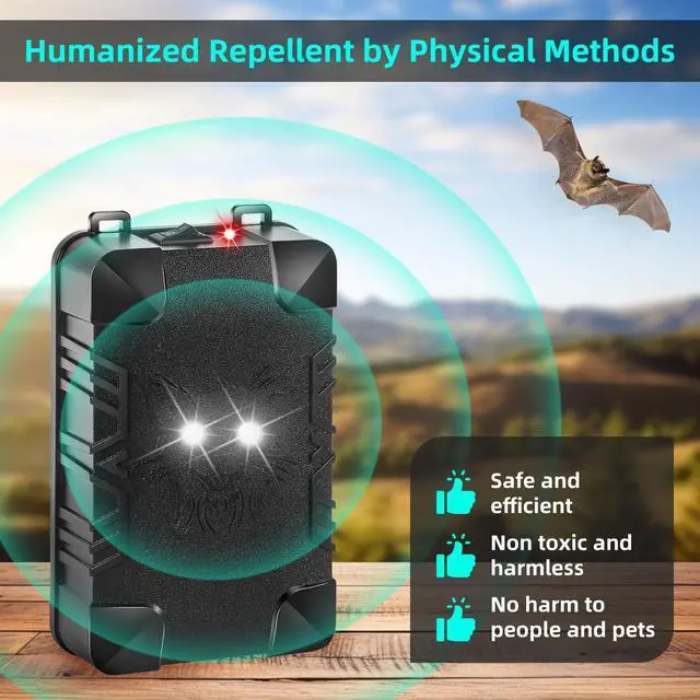 Alt view image 5 of 7 - 2 Pcs Under Hood Rodent Repeller with Strobe Light & 3 Power Supply Methods, Professional Ultrasonic Mouse Repellent Rat Squirrel Deterrent for 12V Cars Trucks RV Engine Bay Warehouse Attic