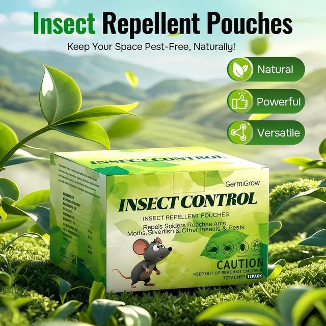 Alt view image 3 of 7 - Mouse Repellent Pouches | Peppermint Oil Rodent Repeller | Natural Pest Control for Rats Squirrels Insects, Indoor Outdoor Mouse Deterrent, Pet & Family Safe, 12 Packs