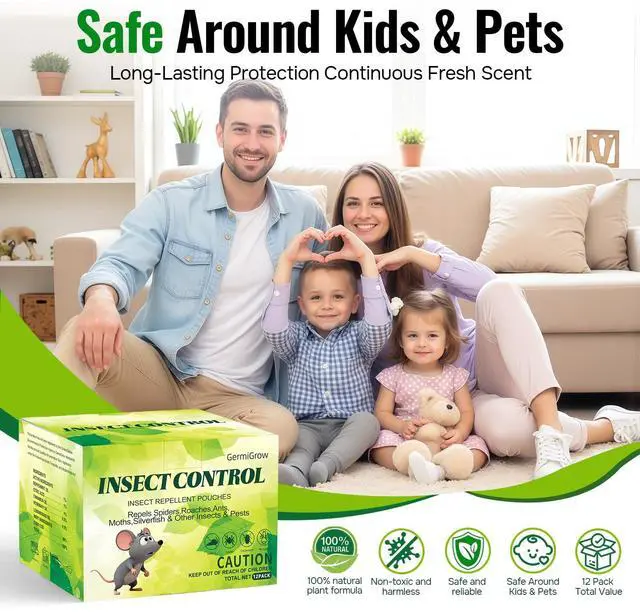 Alt view image 5 of 7 - Mouse Repellent Pouches | Peppermint Oil Rodent Repeller | Natural Pest Control for Rats Squirrels Insects, Indoor Outdoor Mouse Deterrent, Pet & Family Safe, 12 Packs