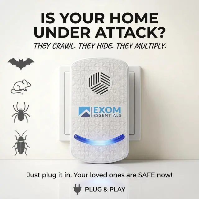 Alt view image 2 of 7 - Ultrasonic Pest Repeller Wall Plug-in Most Effective Than Repellents - Get Rid of - Rodents, Squirrels, Mice, Rats, Bats, Roaches, Ants, Spiders, Bed Bugs, osquito, Insects, Fleas (3 Pack)