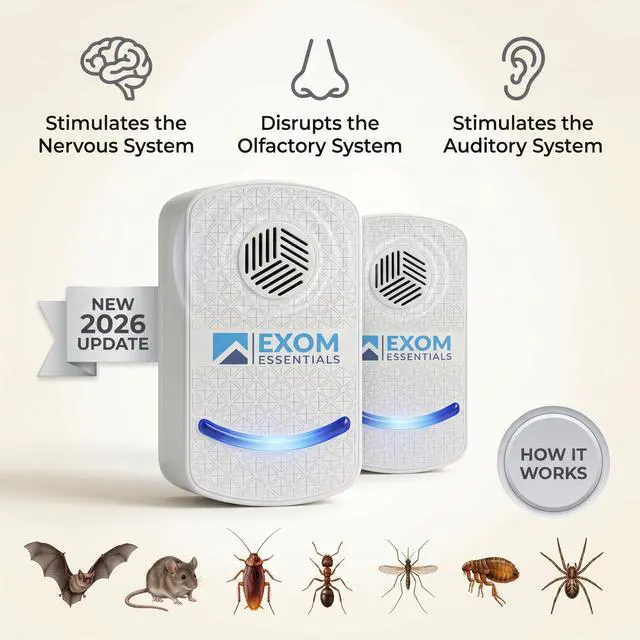 Alt view image 3 of 7 - Ultrasonic Pest Repeller Wall Plug-in Most Effective Than Repellents - Get Rid of - Rodents, Squirrels, Mice, Rats, Bats, Roaches, Ants, Spiders, Bed Bugs, osquito, Insects, Fleas (3 Pack)
