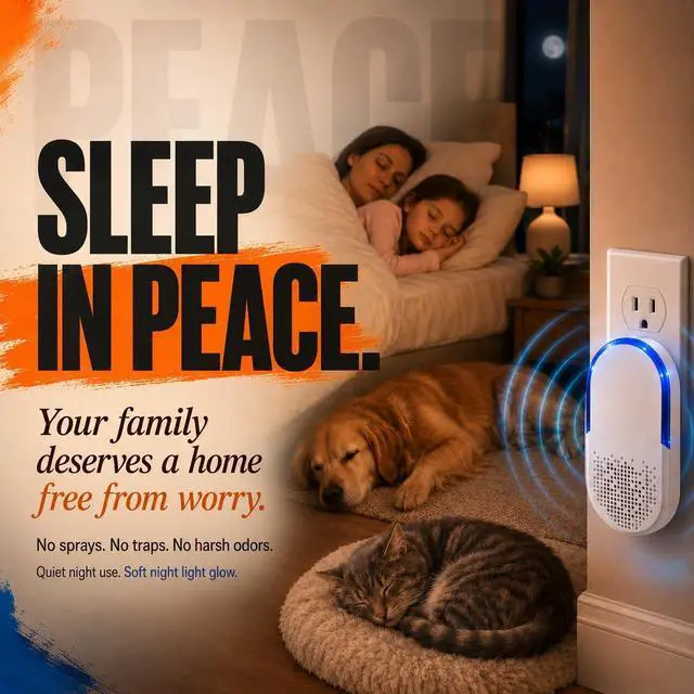 Alt view image 6 of 7 - Ultrasonic Pest Control Repeller - Electronic & Ultrasound, Indoor Plug-in Repellent - Get rid of - Rodents, Mice, Squirrels, Bats, Insects, Bed Bugs, Ants, Fleas, Spiders, Roaches (3Pack)