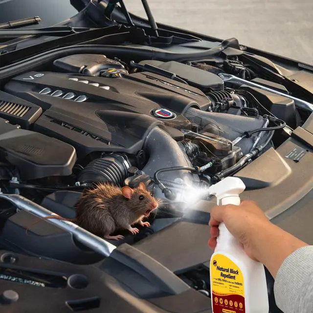 Alt view image 7 of 7 - Peppermint Oil Rodent Repellent Spray for Vehicles -2 Pack Rodent Repellent & Mouse Repellent Spray, Natural Mice Repellent for Car Engines, RVs, Trucks & Boats