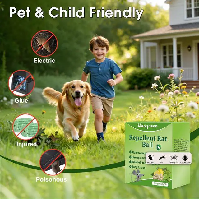 Alt view image 4 of 6 - 10 Pack Mouse Rodent Repellent Balls Peppermint Oil to Repel Mice & Rats, Long Lasting 3 Months Protection, Safe for Pets & Kids Natural Deterrent for Home, Garage, Car