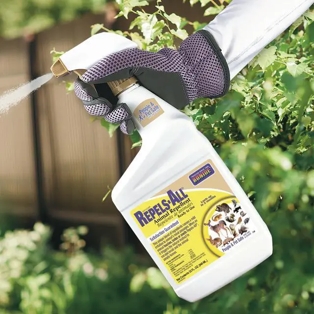 Alt view image 2 of 7 - Repels-All Animal Repellent, 32 oz Ready-to-Use Spray, Outdoor Garden Deer & Rabbit Repellent, People & Pet Safe