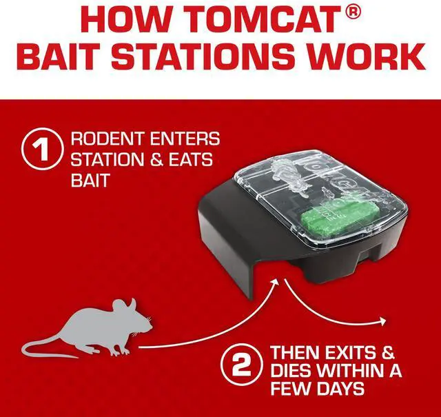 Alt view image 3 of 7 - Mouse Killer(e), Child Resistant, Refillable Station - Weather-Resistant Indoor/Outdoor Bait Station with Clear Monitoring Lid, 1 Station and 32 Bait Blocks
