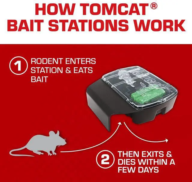 Alt view image 4 of 7 - Mouse Killer, Child and Dog Resistant Refillable Station Weather-Resistant Indoor/Outdoor Bait Station with Clear Monitoring Lid, 1 Station and 16 Bait Blocks