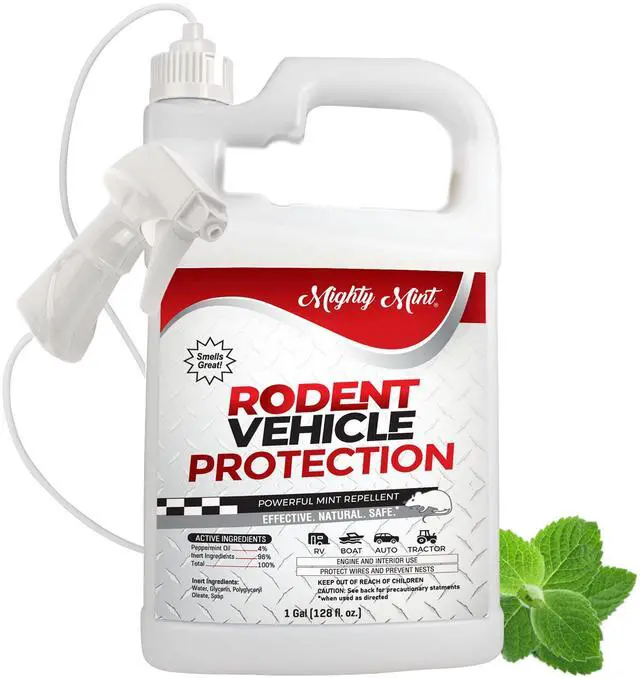 Main image of Gallon (128 oz) Rodent Repellent Spray for Vehicle Engines and Interiors - Cars, Trucks, RVs, & Boats
