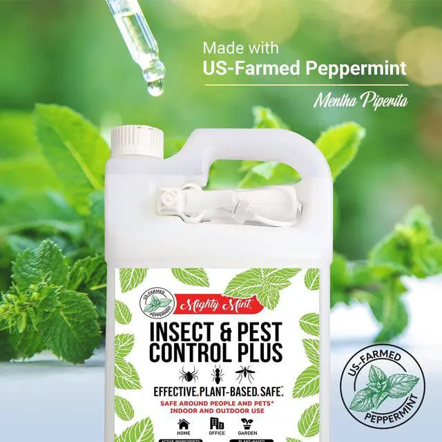 Alt view image 5 of 7 - Peppermint Oil Insect Repellent Plus Spray Natural Indoor & Outdoor Bug Control for Spiders, Ants, Roaches, and More Plant-Based, Extra-Strong Formula - 128 oz