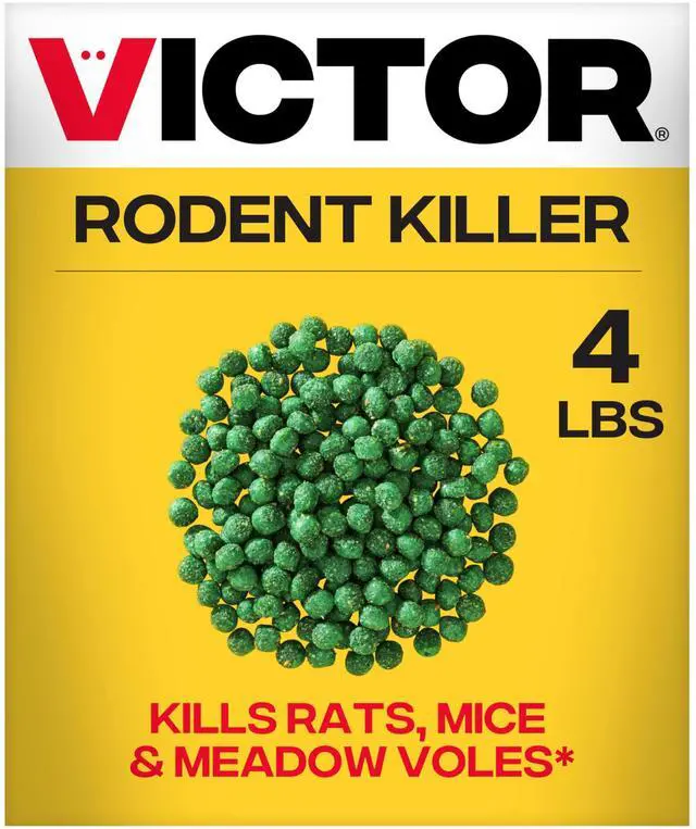 Main image of Rodent Killer, 4 lb Fish-Flavored Bait Balls, Mouse Poisoning Bait
