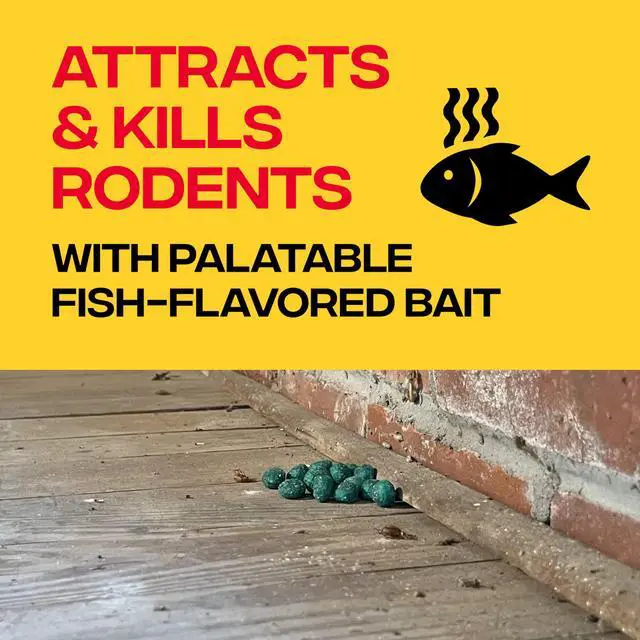 Alt view image 4 of 7 - Rodent Killer, 4 lb Fish-Flavored Bait Balls, Mouse Poisoning Bait