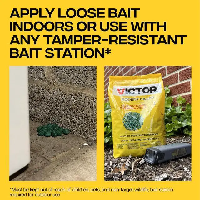 Alt view image 6 of 7 - Rodent Killer, 4 lb Fish-Flavored Bait Balls, Mouse Poisoning Bait