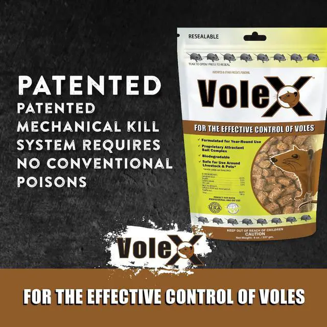 Alt view image 5 of 7 - Effective Against All Species of Voles. Safe for Use Around People, Pets, Livestock, and Wildlife