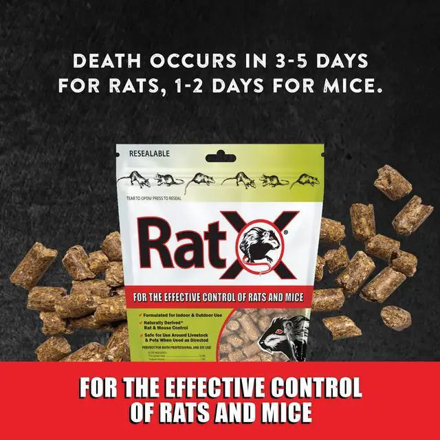 Alt view image 4 of 7 - RatX All-Natural Non-Toxic Humane Rat and Mouse Killer Pellets, 3 lb. Bag