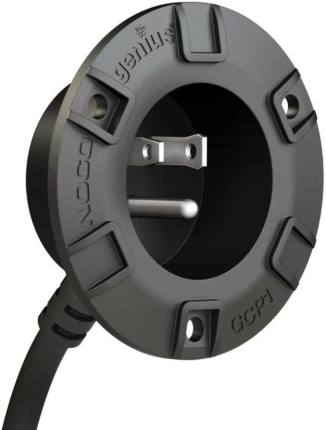 Alt view image 5 of 6 - 15A AC Port Plug, 125V Power Inlet Socket, and Waterproof Electrical Outlet Receptacle Box with 16-Inch Integrated Outdoor Extension Cord