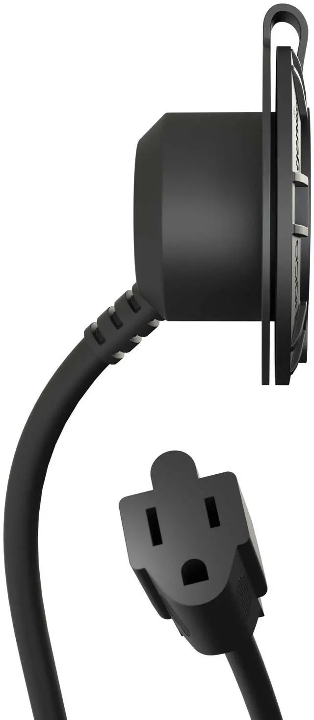 Alt view image 6 of 6 - 15A AC Port Plug, 125V Power Inlet Socket, and Waterproof Electrical Outlet Receptacle Box with 16-Inch Integrated Outdoor Extension Cord