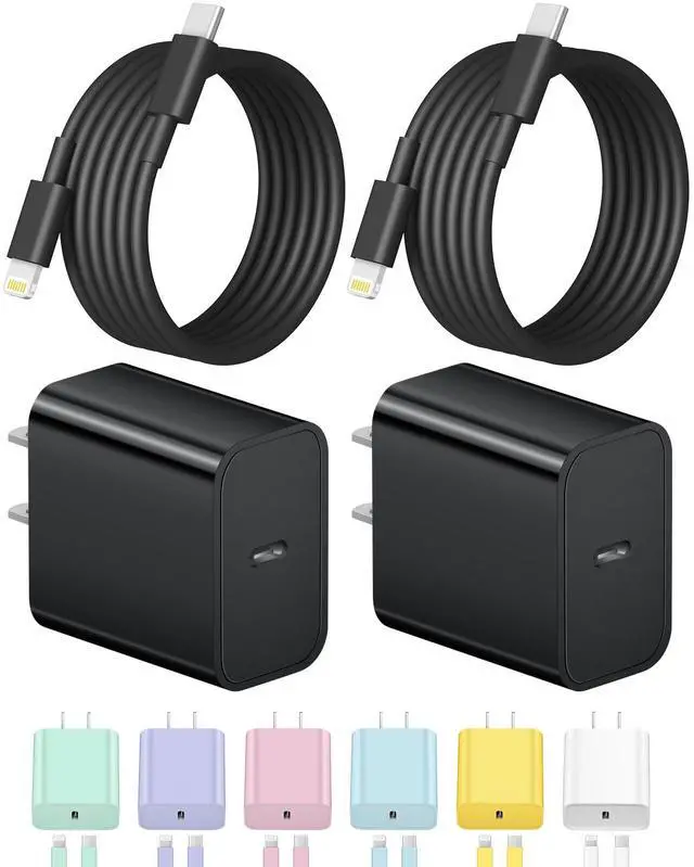 Main image of iPhone Charger Fast Charging USB C Charger Block Type C Charge iPad with 6FT C Chargers Cord Compatible with iPhone14/14 Pro Max/13/13Pro/12/12 Pro/11,iPad(Black)